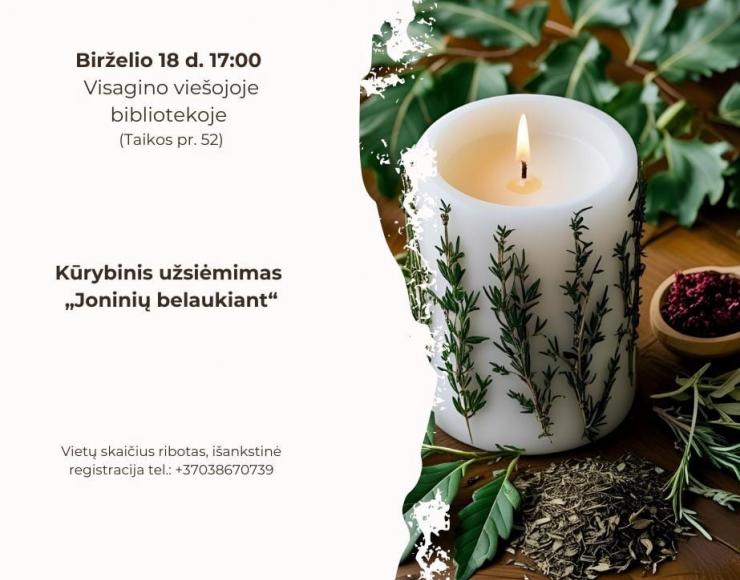 Kūrybinis užsiėmimas „Joninių belaukiant“