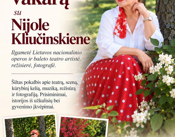 Kūrybinis susitikimas su Nijole Kliučinskiene