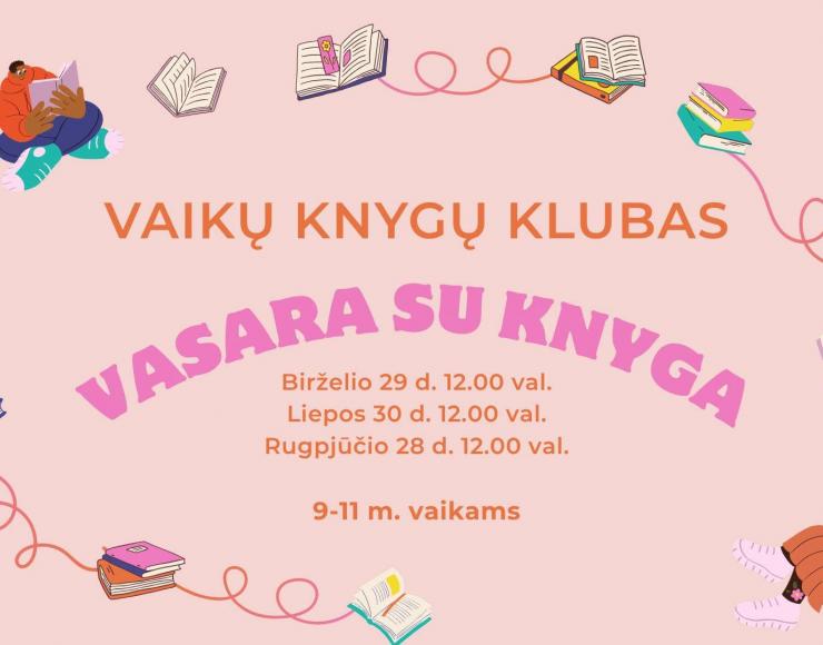 Vaikų knygų klubas „Vasara su knyga“