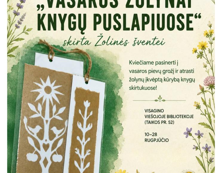 Kviečiame apsilankyti parodoje „Vasaros žolynai knygų puslapiuose“