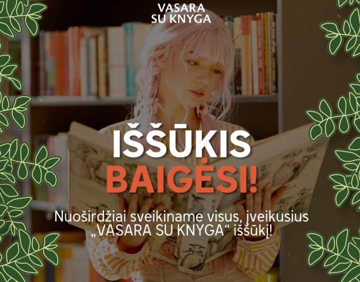 Skaitymo iššūkis „Vasara su knyga“ baigėsi