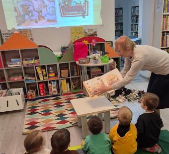Bibliotekoje apsilankė Visagino „Ąžuoliuko“ lopšelio-darželio ugdytiniai