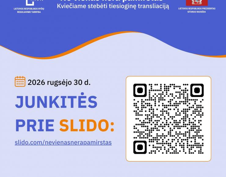 JAU RYT! Skenuok kodą ir prisijunk į renginį „Skaitmeninis ryšys, kuris keičia gyvenimus“