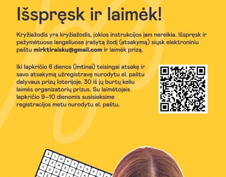 MIRKT kryžiažodis. Išspręsk ir laimėk!