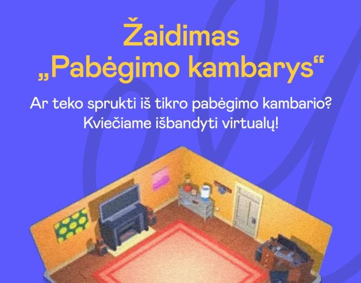 Ar teko sprukti iš tikro pabėgimo kambario? Kviečiame išbandyti virtualų!