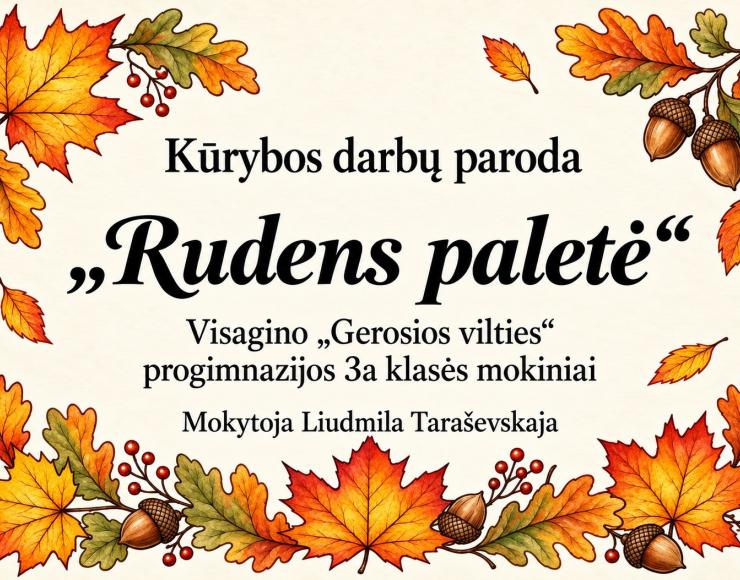 „Rudens paletė“ – vaikų akimis