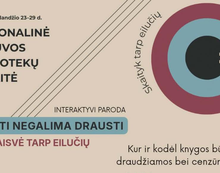 „SKAITYTI NEGALIMA DRAUSTI“