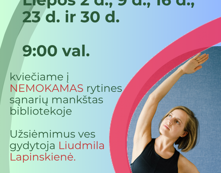 Rytinė mankšta „Valanda, kuri pakeičia gyvenimą“