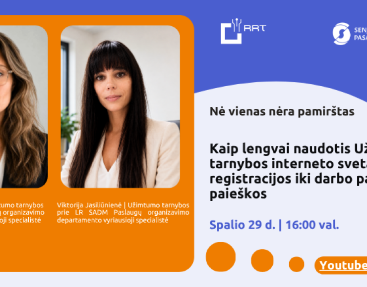 Kaip lengvai naudotis Užimtumo tarnybos interneto svetaine: nuo registracijos iki darbo pasiūlymų paieškos