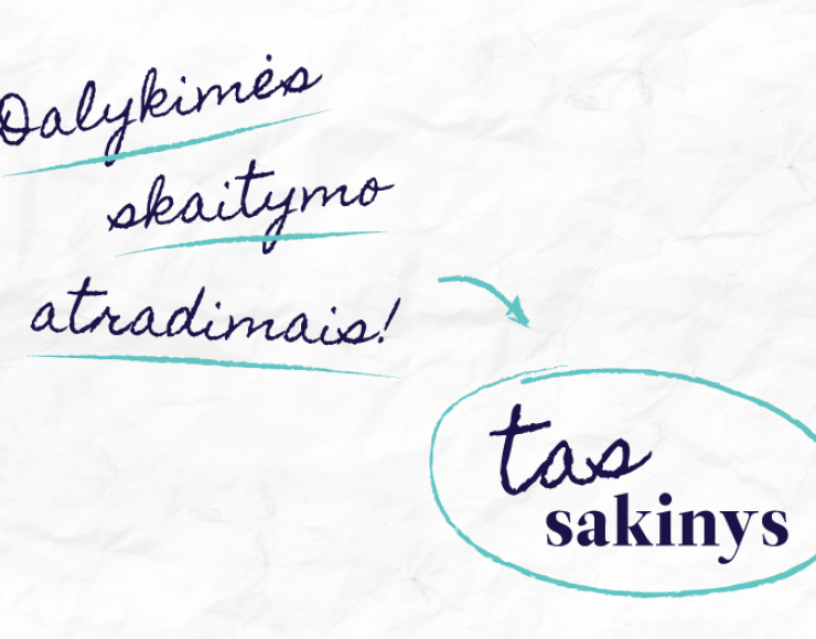 Kviečiame dalyvauti Lietuvos nacionalinės bibliotekos iniciatyvoje „TAS sakinys“